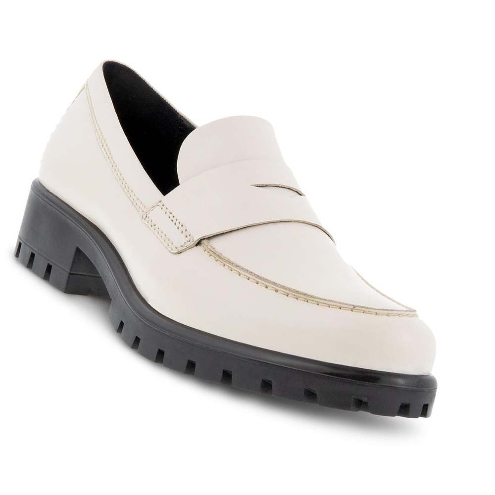 Női Ecco Modtray Penny Loafer Cipő Fehér | HU 156DFM